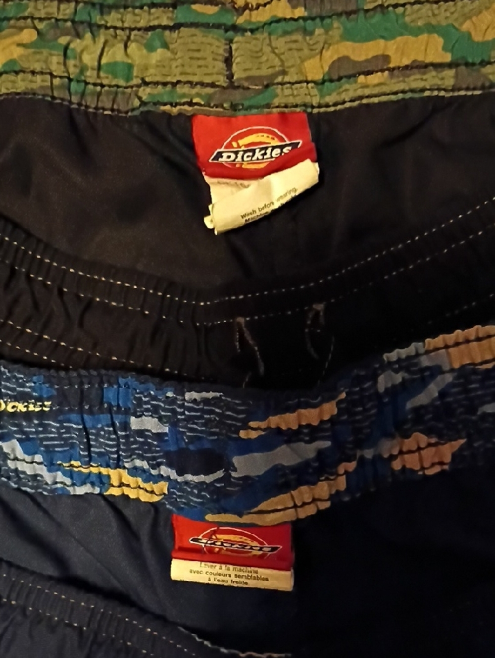 Dickies Blue and Black Camo Waist Nursing Scrub Pants/Bottoms Bundle 2xl